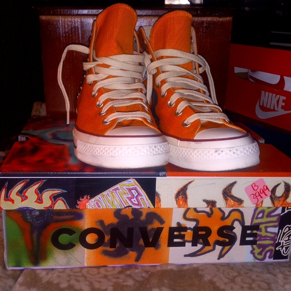 2022 Converse x Come Tees Size M5/W7 Chuck 70 High Star Light Path Sun Orange - Picture 2 of 5